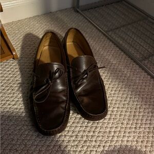 Tod's Dark Brown Leather Loafers